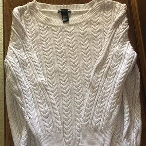 Cable knit sweater